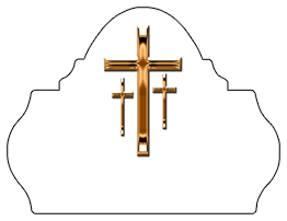 DARAY L 517 CP WT Copper 3 Crosses White Background copy